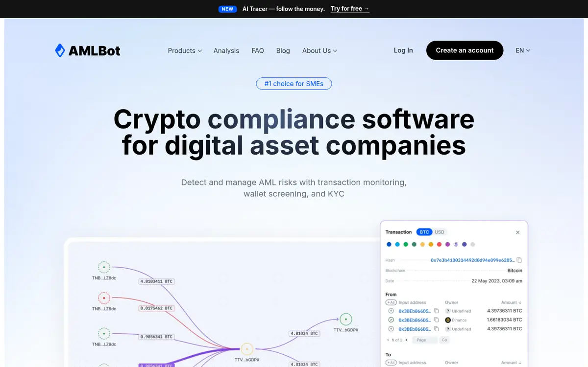 AMLBot — screenshot