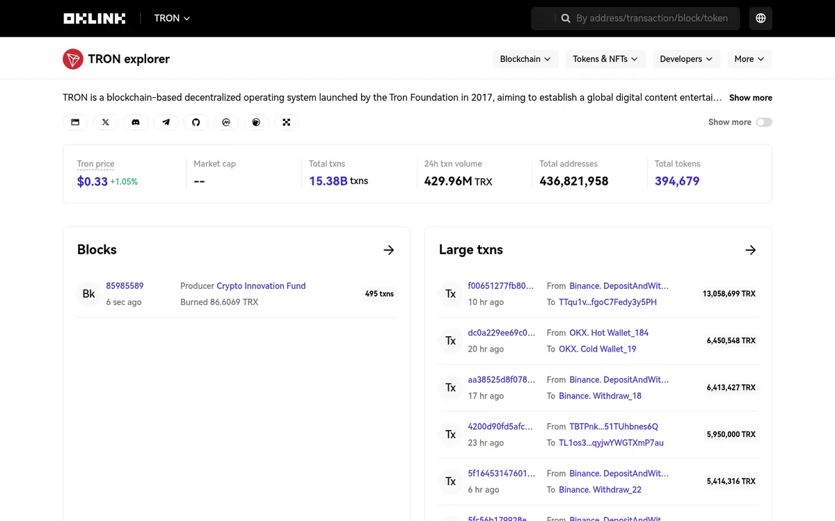 OKLink — screenshot