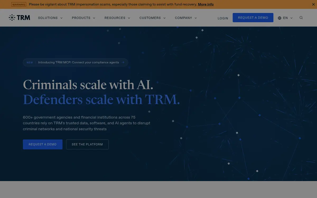 TRM Labs — screenshot